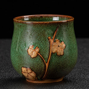 aiko jade green tea pot set cup