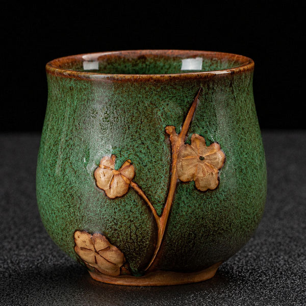 aiko jade green tea pot set cup