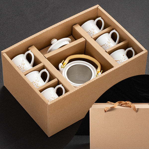 Aiko Japanese Jade porcelain tea set with bamboo tray