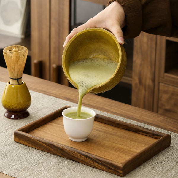 Akari Matcha set – 5-Piece ceramic ceremony kit – Golden Yellow