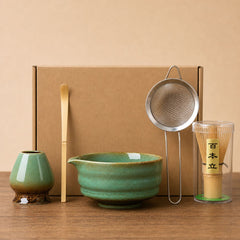 Akari Matcha set – 5-Piece ceramic ceremony kit – Sage Green