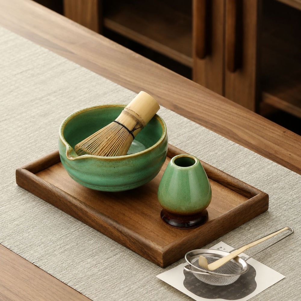 Akari Matcha set – 5-Piece ceramic ceremony kit – Sage Green