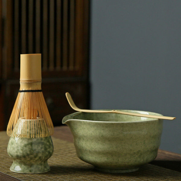 Akari Matcha set – 5-Piece ceramic ceremony kit – Sage Green