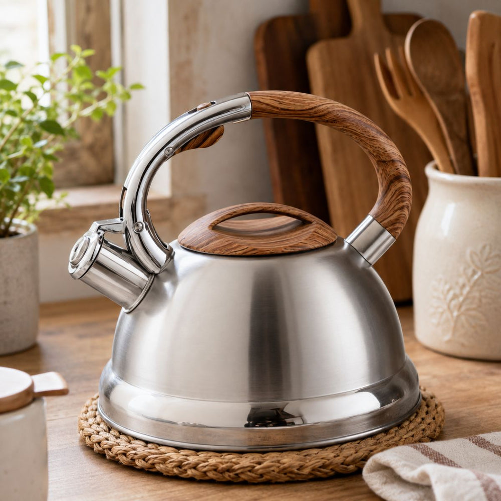 Alder Stainless Steel Whistling Kettle – 3L