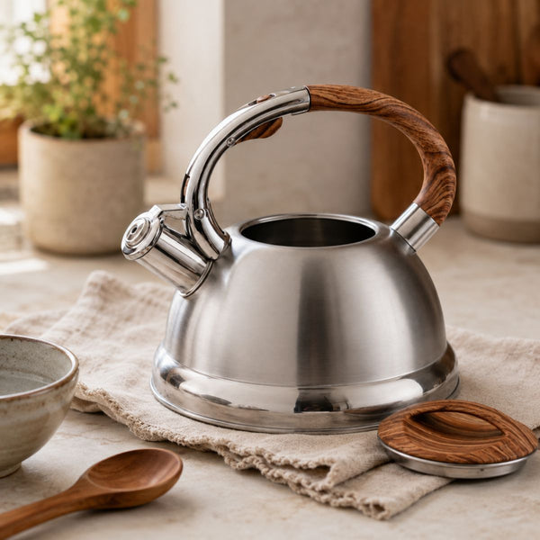 Alder Stainless Steel Whistling Kettle – 3L