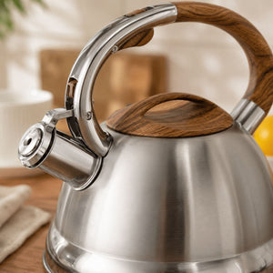 Alder Stainless Steel Whistling Kettle – 3L