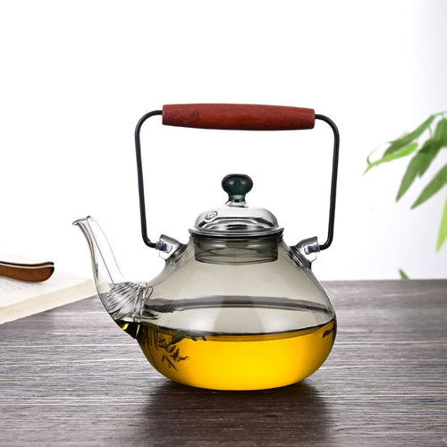 Arven Glass teapot with wooden handle – 1L