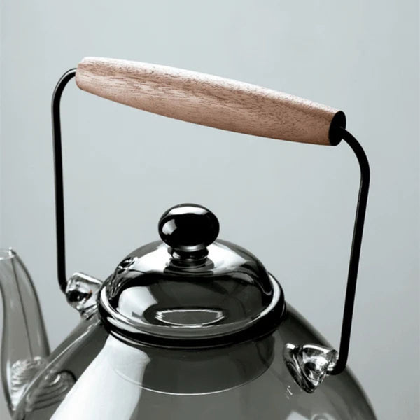 Arven Glass teapot with wooden handle – 1L