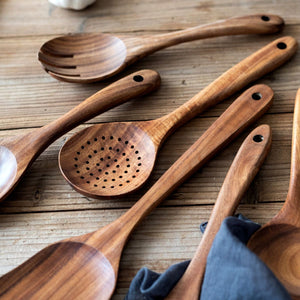 Eren Teak kitchen utensil set – 9 Piece