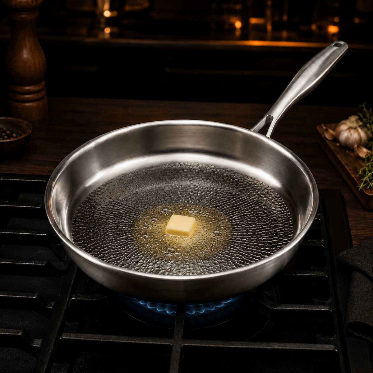 Add oil or butter