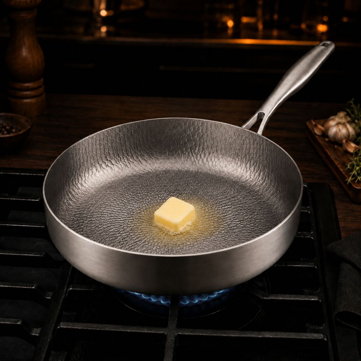Add oil or butter