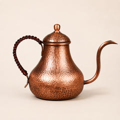 Jade Copper Gooseneck Kettle – 700ml Hammered Finish