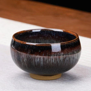 Jian Chinese tea cup set – 5 Glazed ceramic cups