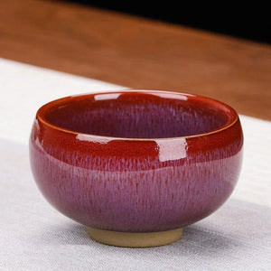 Jian Chinese tea cup set – 5 Glazed ceramic cups