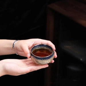 Jian Chinese tea cup set – 5 Glazed ceramic cups