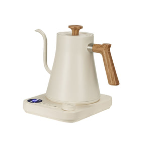 Kairo Electric gooseneck kettle with temperature control – 0.9L, 1200W - Warm White
