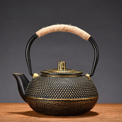 Kaito Cast Iron Teapot with Infuser – Antique Gold