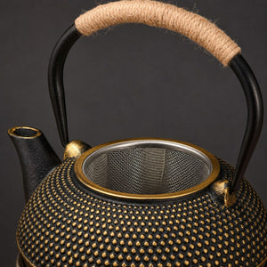 Kaito Cast Iron Teapot with Infuser – Antique Gold