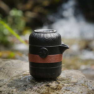 Mei Chinese travel tea set – Ceramic – Black