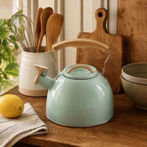 Mira 3L whistling kettle – Stainless steel – Mint Green