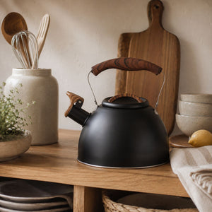 Mira 3L whistling kettle – Stainless steel – Matte Black