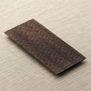 Noren Black walnut tea tray – Textured solid wood