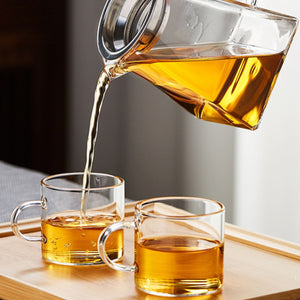 Sora glass teapot and tea set with infuser