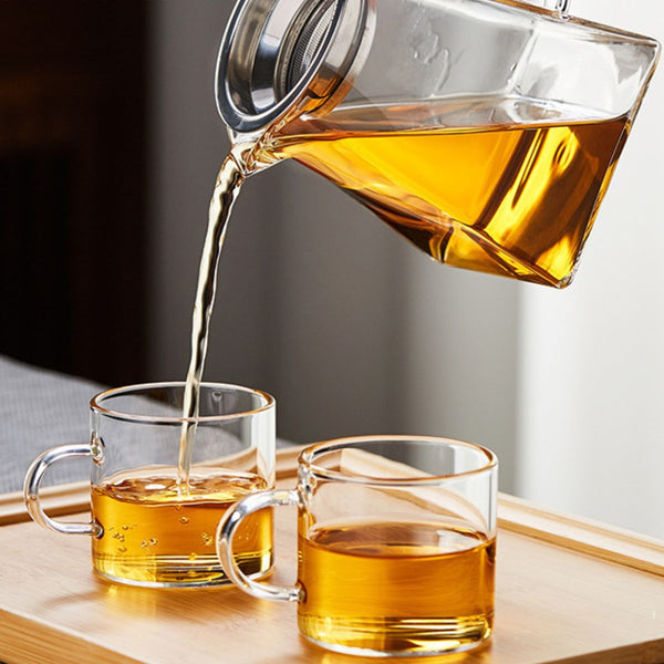 Sora glass teapot and tea set with infuser