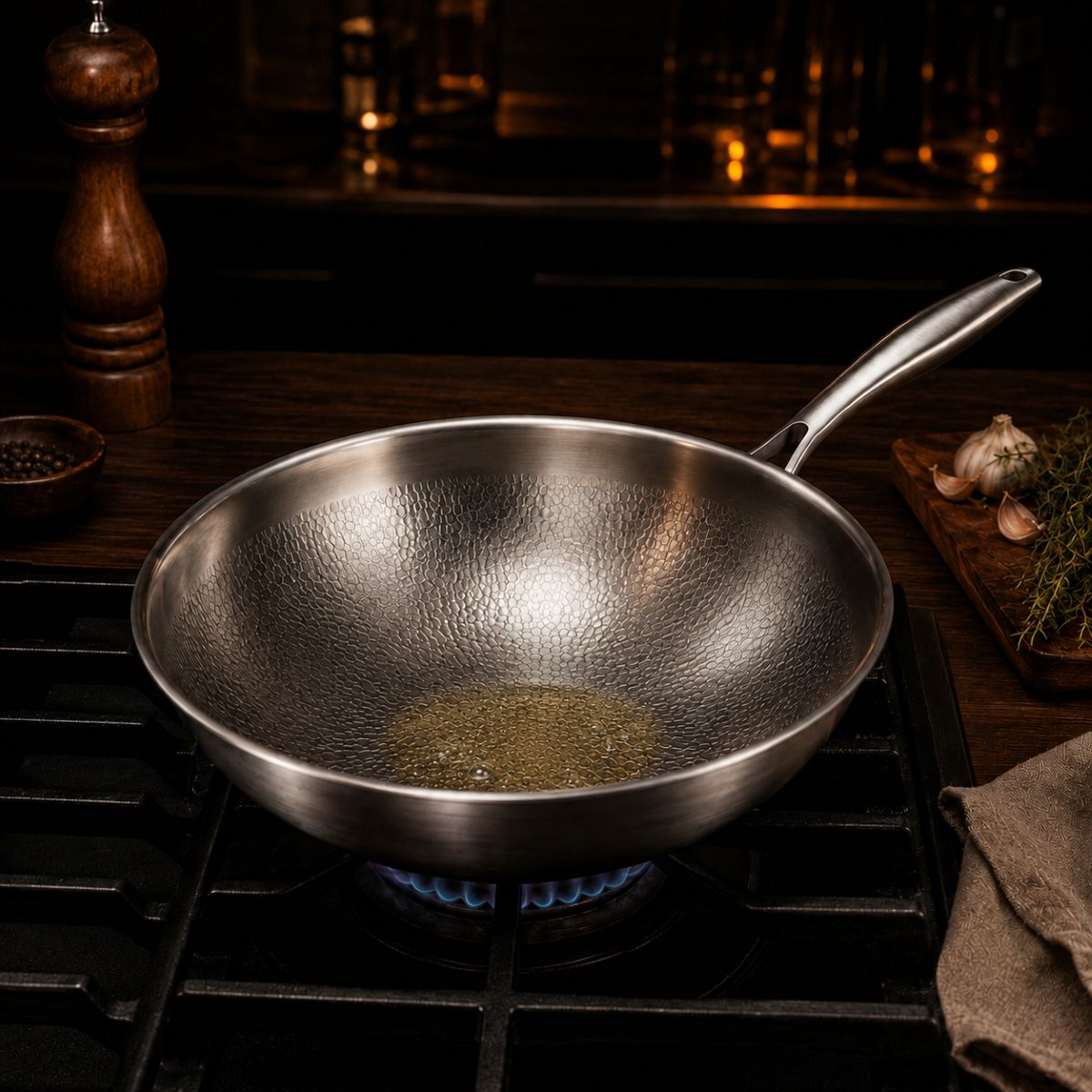 Add oil or butter